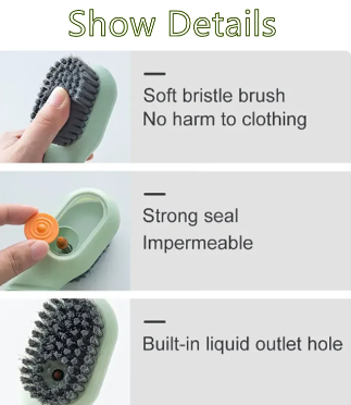 Automatic Liquid Discharge Shoe Brush