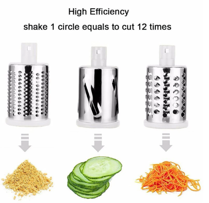 3-in-1 Rotary Grater Slicer